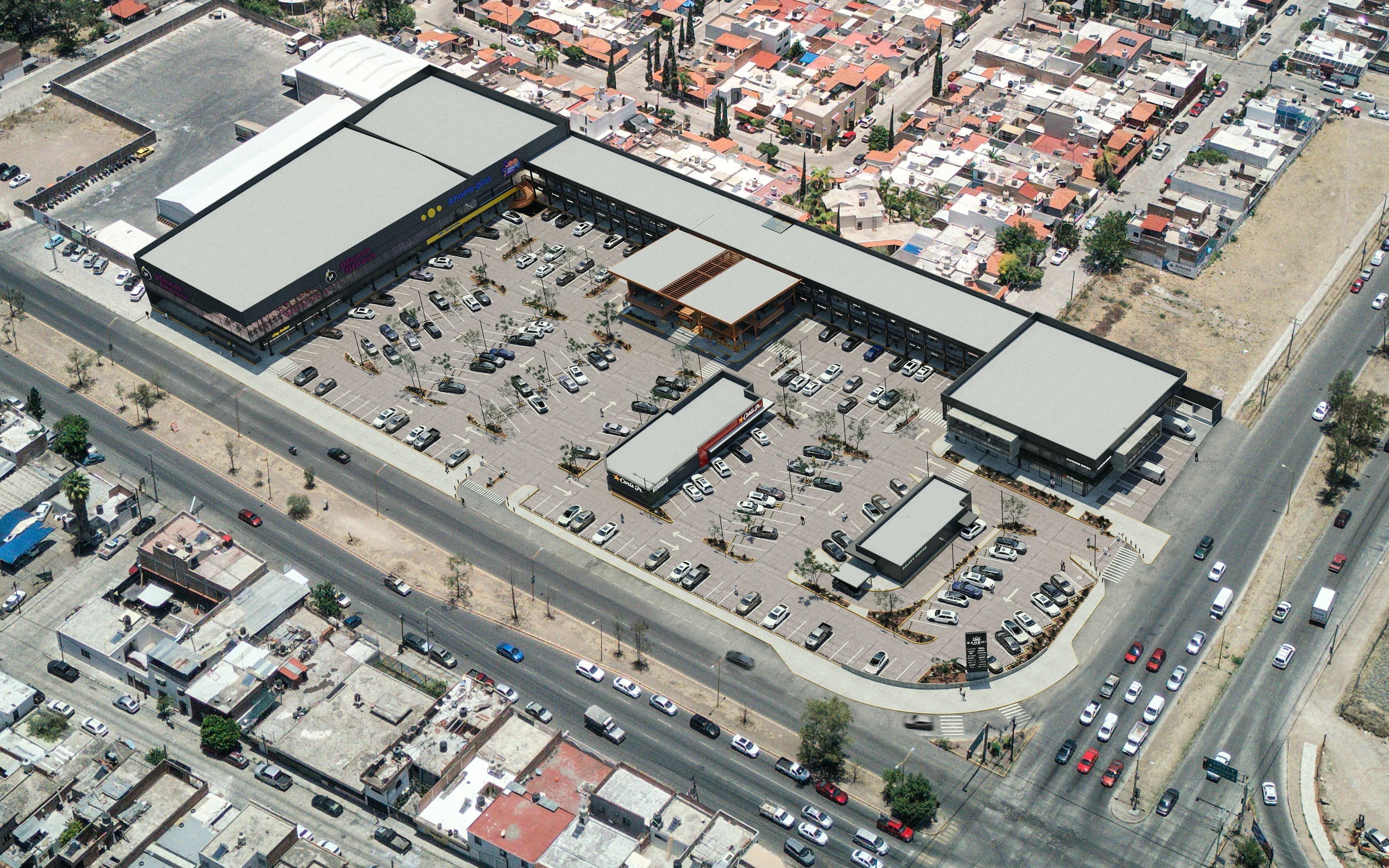 Vista aérea de Gandhi Living Plaza