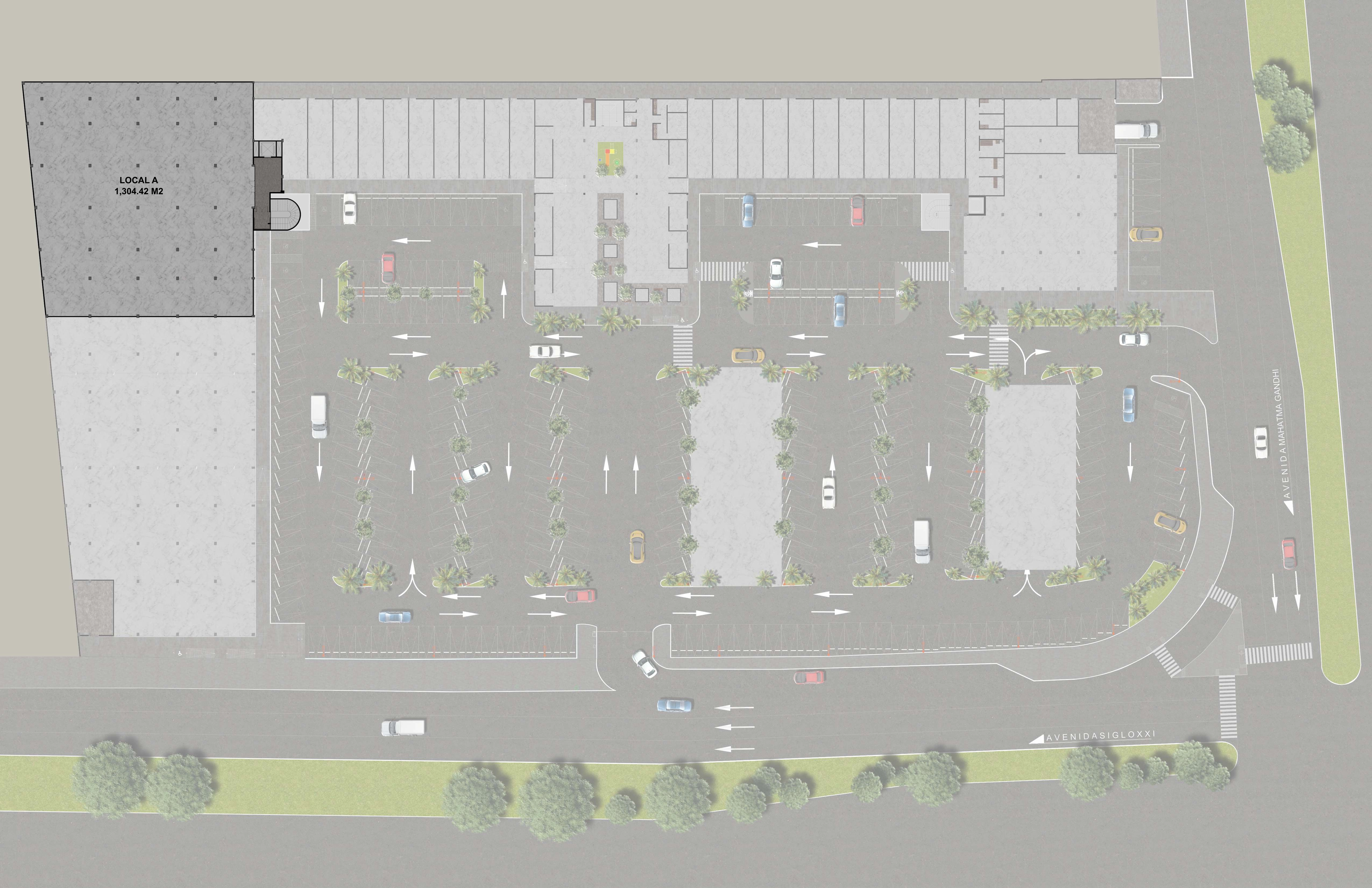 Plano arquitectónico Sótano - Gandhi Living Plaza (1 local)